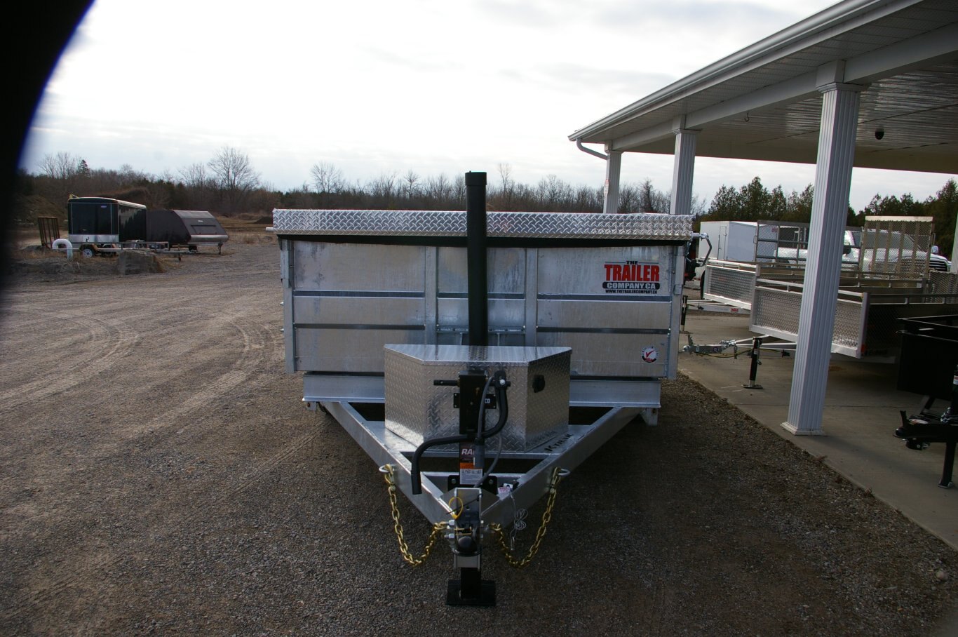 2025 82X12 DUMP TRAILER, TANDEM AXLE, GALVANIZED, GALVANIZED, Hyd Jack, 14000GVWR 