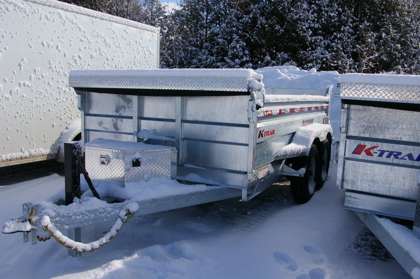 2025 82X12 DUMP TRAILER, TANDEM AXLE, GALVANIZED, GALVANIZED, Hyd Jack, 14000GVWR 