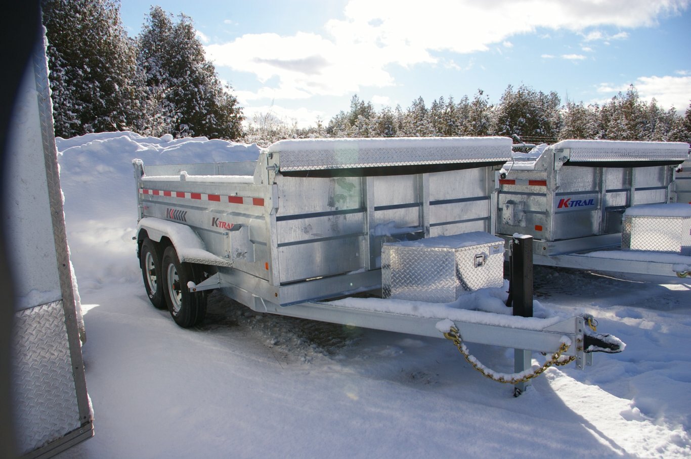 2025 82X12 DUMP TRAILER, TANDEM AXLE, GALVANIZED, GALVANIZED, Hyd Jack, 14000GVWR