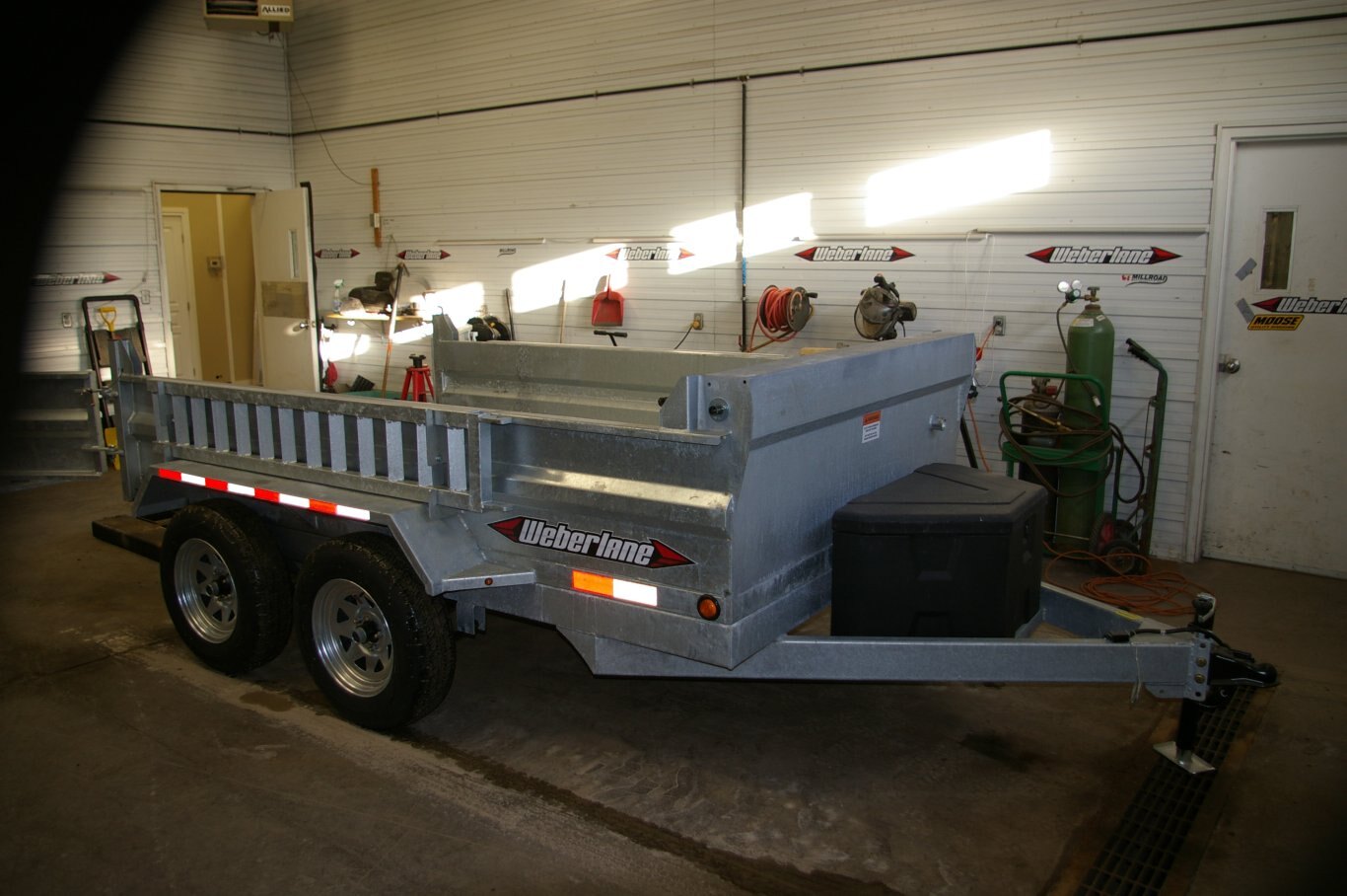 2025 6X10 DUMP TRAILER, TANDEM AXLE, GALVANIZED, GALVANIZED, 7020GVWR