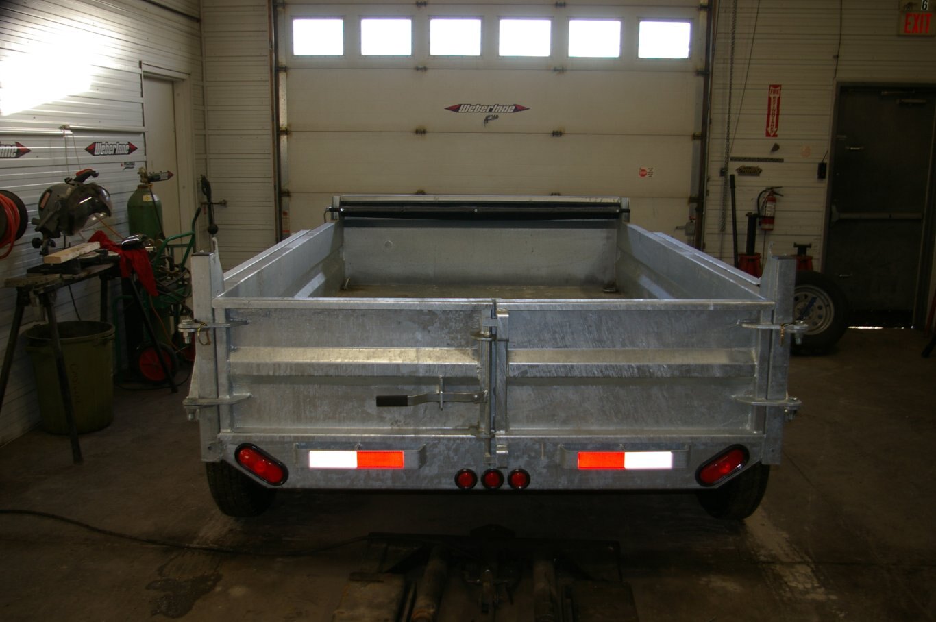 2025 6X10 DUMP TRAILER, TANDEM AXLE, GALVANIZED, GALVANIZED, 7020GVWR 