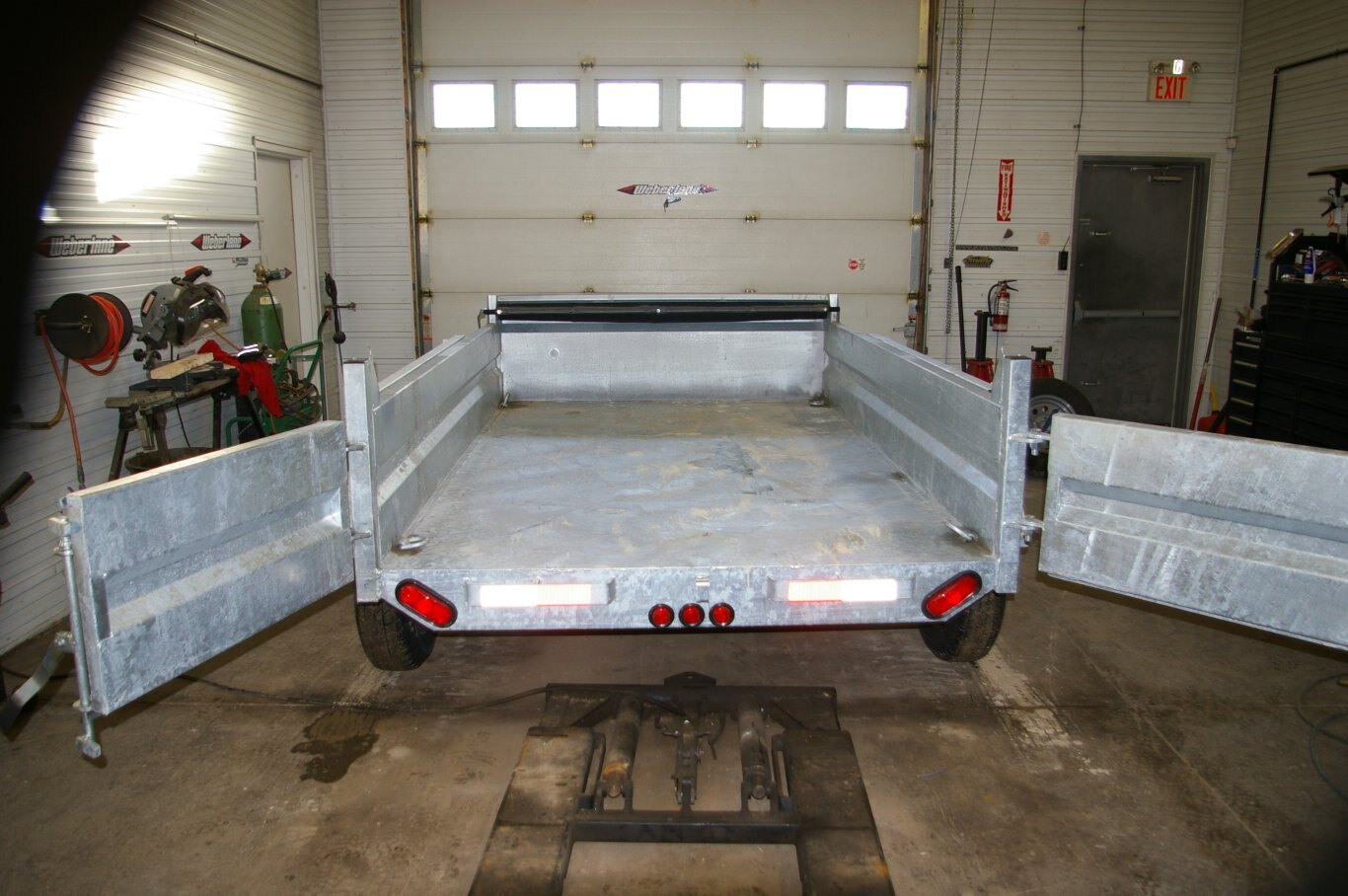 2025 6X10 DUMP TRAILER, TANDEM AXLE, GALVANIZED, GALVANIZED, 7020GVWR 