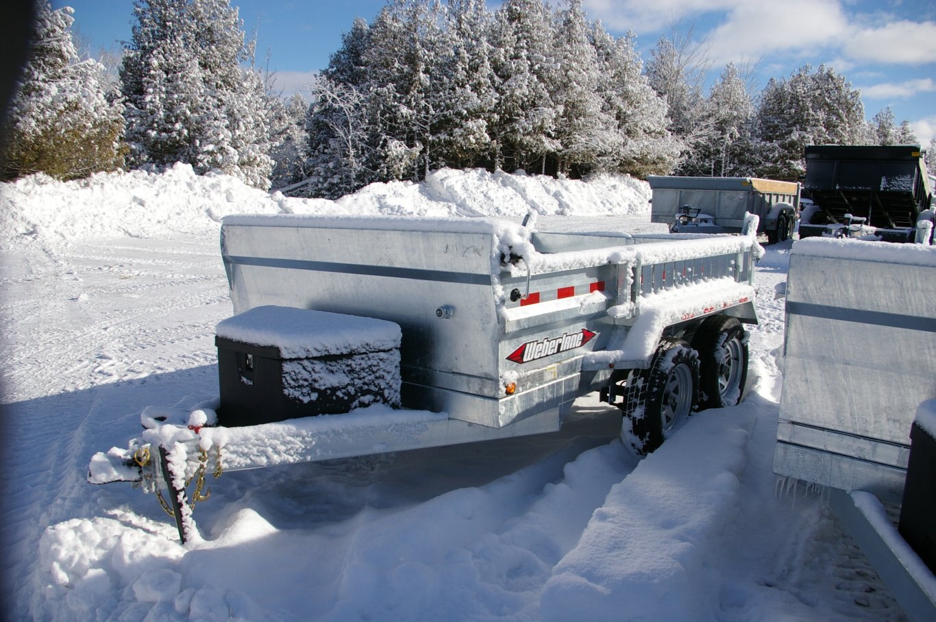 2025 6X10 DUMP TRAILER, TANDEM AXLE, GALVANIZED, GALVANIZED, 7020GVWR 