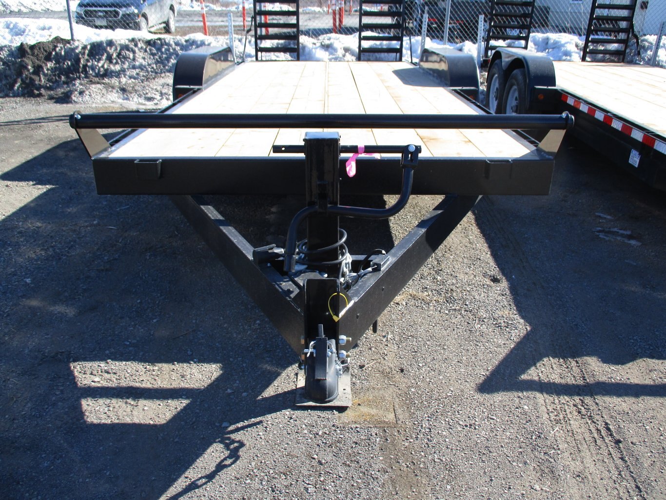 2025 7X18 EQUIPMENT TRAILER, TANDEM AXLE, STEEL, BLACK, 15119GVWR 