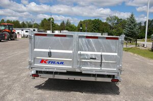 2026 82X16 DUMP TRAILER, TANDEM AXLE, GALVANIZED, GALVANIZED, SILVER, 14000GVWR 