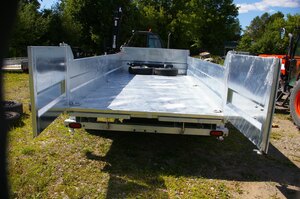 2026 82X16 DUMP TRAILER, TANDEM AXLE, GALVANIZED, GALVANIZED, SILVER, 16000GVWR 
