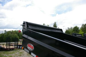 2026 6X10 DUMP TRAILER, TANDEM AXLE, STEEL, BLACK, 7055GVWR 