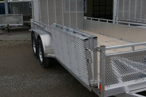 2026 7X16 UTILITY TRAILER, TANDEM AXLE, ALUMINUM, STRAIGHT AXLE, ALUMINUM, SILVER, 7010GVWR 