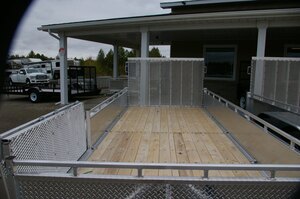 2026 7X16 UTILITY TRAILER, TANDEM AXLE, ALUMINUM, STRAIGHT AXLE, ALUMINUM, SILVER, 7010GVWR 