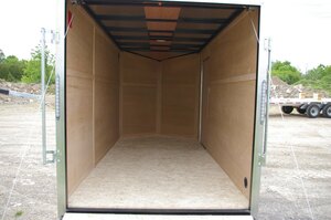 2026 6X12 CARGO TRAILER, SINGLE AXLE, REAR RAMP, 78, REAR RAMP, STEEL, CHARCOAL, 2990GVWR 