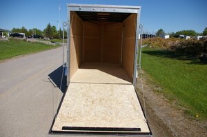 2026 6X12 CARGO TRAILER, SINGLE AXLE, REAR RAMP, 78, REAR RAMP, STEEL, WHITE, 2990GVWR 