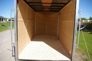 2026 6X12 CARGO TRAILER, SINGLE AXLE, REAR RAMP, 78, REAR RAMP, STEEL, WHITE, 2990GVWR 