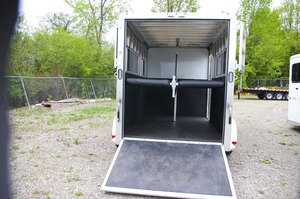 2026 AMBASSADOR STRAIGHT LOAD, 90, REAR RAMP, ALUMINUM, WHITE, 7000GVWR 