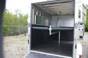 2026 AMBASSADOR STRAIGHT LOAD, 90, REAR RAMP, ALUMINUM, WHITE, 7000GVWR 