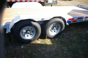 2026 182X20 CAR HAULER TRAILER, TANDEM AXLE, GALVANIZED, GALVANIZED, SILVER, 14000GVWR 
