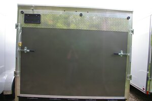 2026 8.5X16 CARGO TRAILER, TANDEM AXLE, REAR RAMP, 84, REAR RAMP, STEEL, BLACK, 10141GVWR 