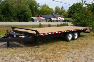 2026 8X24 TILT & LOAD TRAILER, TANDEM AXLE, STEEL, BLACK, 17280GVWR 