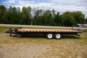 2026 8X24 TILT & LOAD TRAILER, TANDEM AXLE, STEEL, BLACK, 17280GVWR 