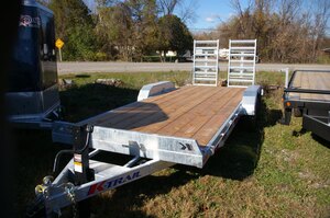 2026 182X14 CAR HAULER EQUIPMENT TRAILER, TANDEM AXLE, GALVANIZED, GALVANIZED, SILVER, 14000GVWR 