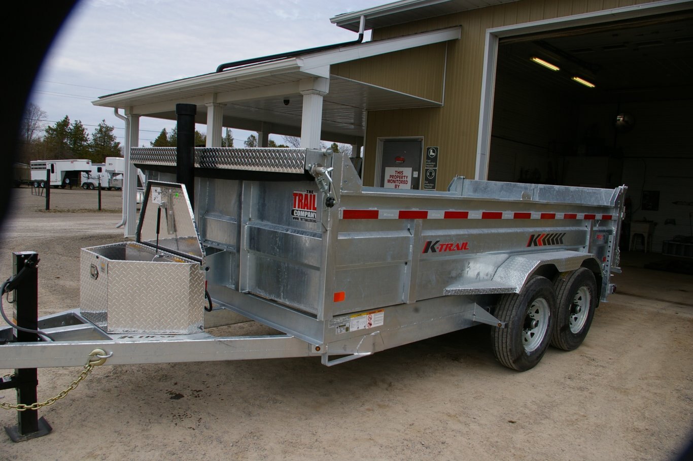2026 82X12 DUMP TRAILER, TANDEM AXLE, GALVANIZED, GALVANIZED, SILVER, 14000GVWR