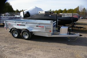 2026 6X10 DUMP TRAILER, TANDEM AXLE, GALVANIZED, GALVANIZED, STEEL, 9876GVWR 