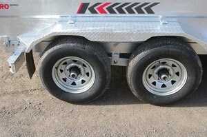 2026 6X10 DUMP TRAILER, TANDEM AXLE, GALVANIZED, GALVANIZED, STEEL, 9876GVWR 