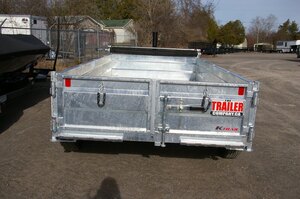 2026 6X10 DUMP TRAILER, TANDEM AXLE, GALVANIZED, GALVANIZED, STEEL, 9876GVWR 