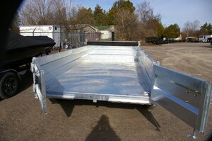 2026 6X10 DUMP TRAILER, TANDEM AXLE, GALVANIZED, GALVANIZED, STEEL, 9876GVWR 