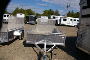 2026 6X12 UILITY TRAILER, SINGLE AXLE, ALUMINUM, ALUMINUM, SILVER, 2996GVWR 