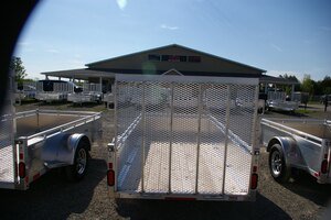 2026 5X10 UILITY TRAILER, SINGLE AXLE, ALUMINUM, ALUMINUM, SILVER, 2996GVWR 