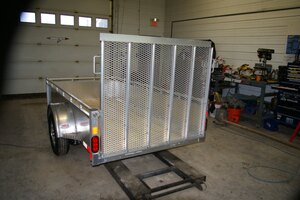 2026 5X10 UILITY TRAILER, SINGLE AXLE, ALUMINUM, ALUMINUM, SILVER, 2990GVWR 