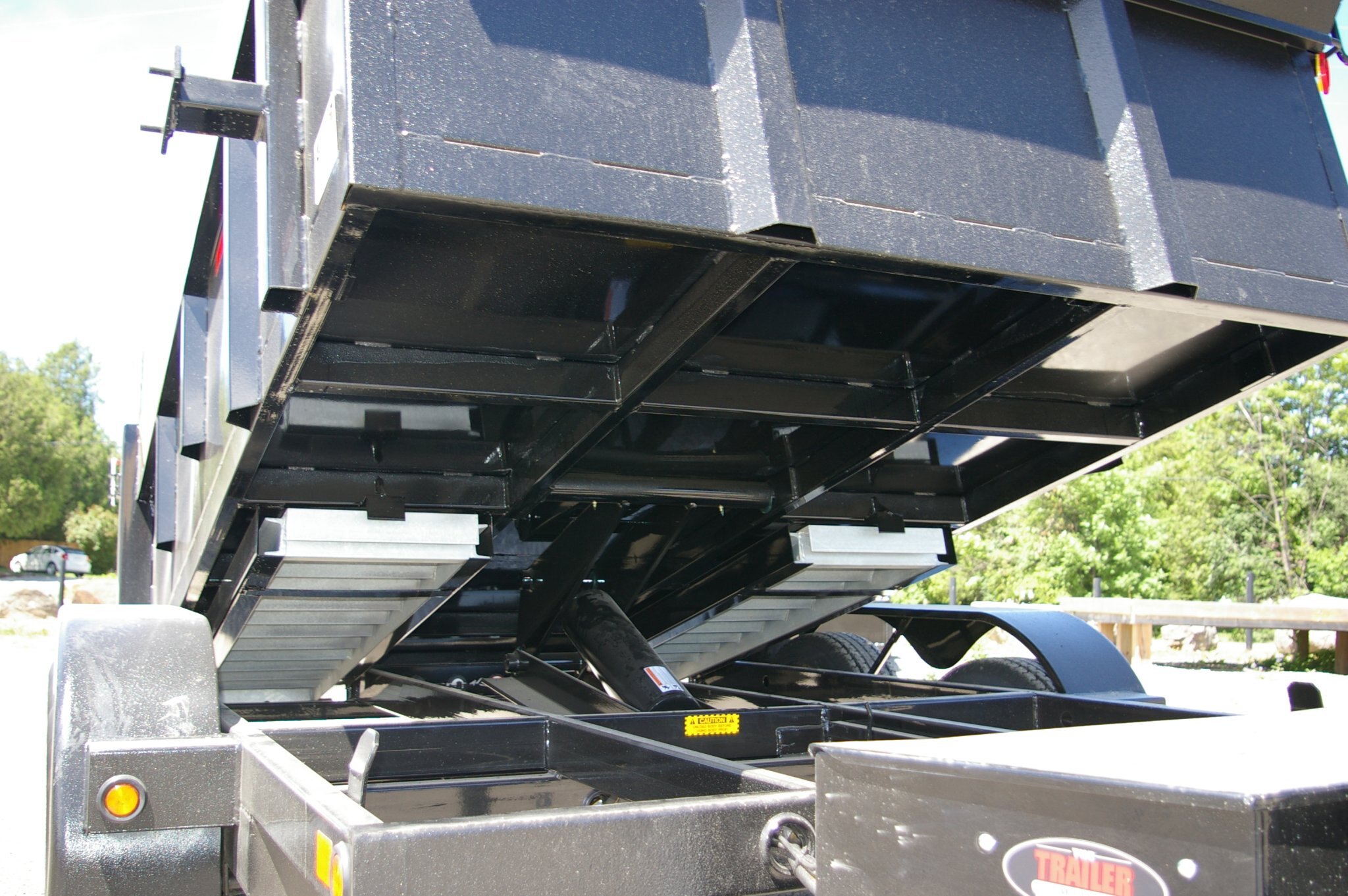 2026 6X12 DUMP TRAILER, TANDEM AXLE, STEEL, BLACK, 9900GVWR 