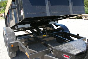 2026 6X12 DUMP TRAILER, TANDEM AXLE, STEEL, BLACK, 9900GVWR 