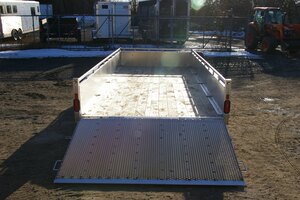 2026 80X16 UTLILTIY TRAILER, TANDEM AXLE, ALUMINUM, ALUMINUM, SILVER, 7010GVWR 