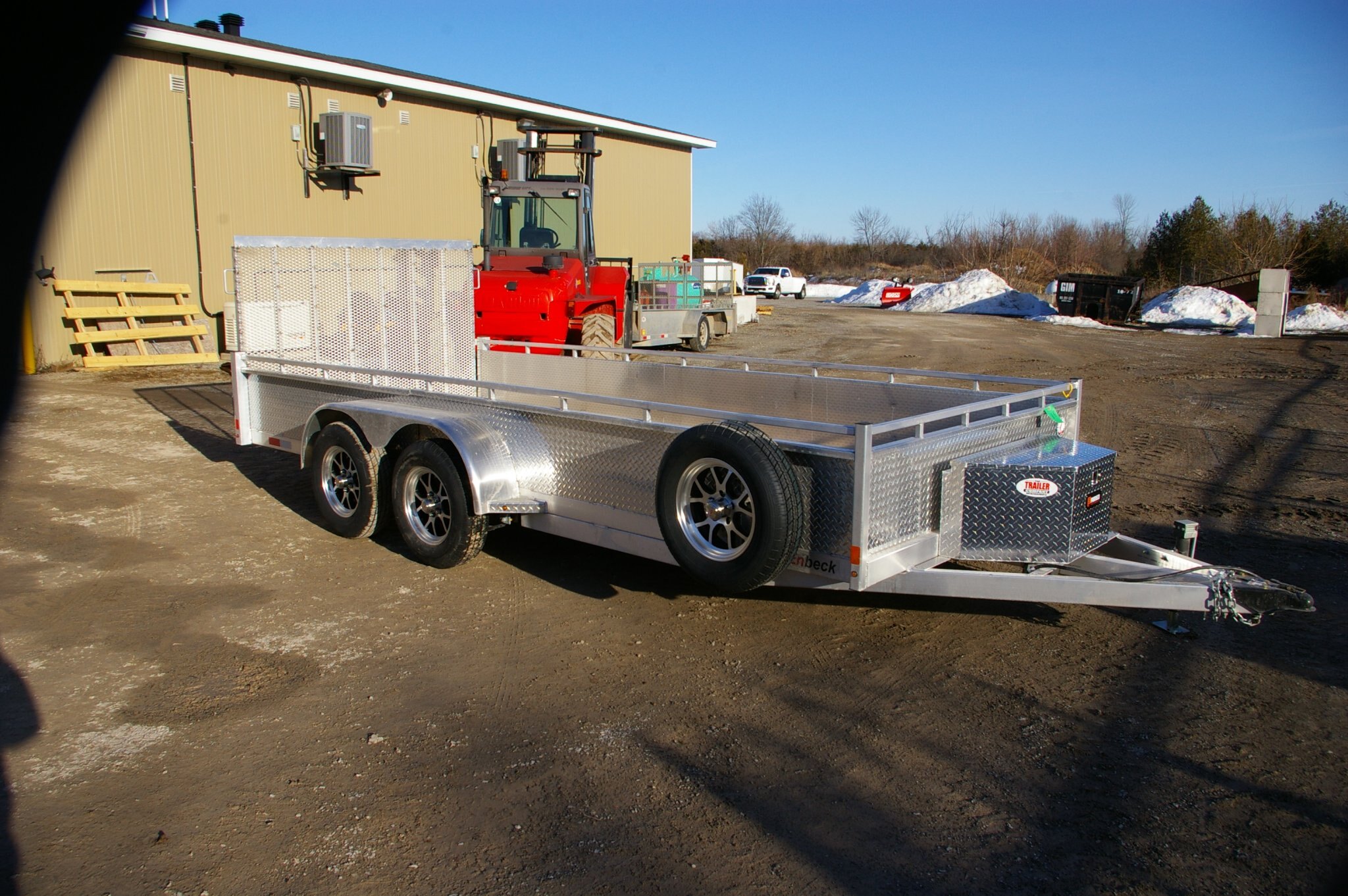 2026 80X16 UTLILTIY TRAILER, TANDEM AXLE, ALUMINUM, ALUMINUM, SILVER, 7010GVWR 