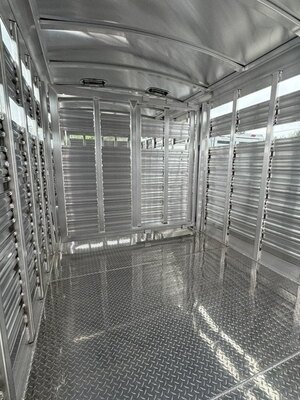 2026 7X20 LIVESTOCK TRAILER, TANDEM AXLE, 78, ALUMINUM, 16700GVWR 