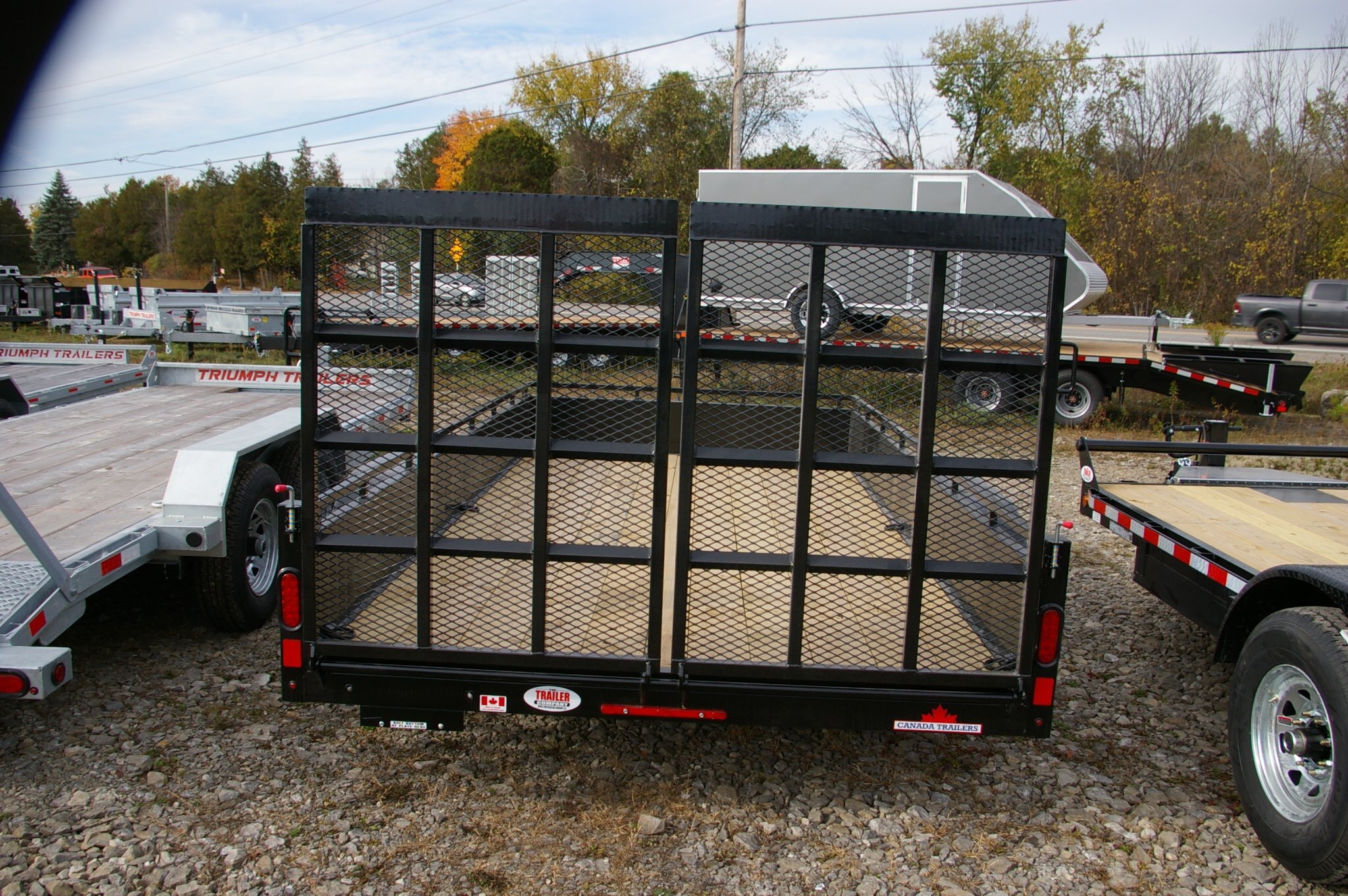2027 7x14 UTILITY TRAILER, TANDEM AXLE, STEEL, BLACK, 7560GVWR
