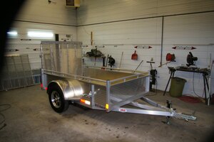 2027 5X8 UTILITY T RTAILELR, SINGLE AXLE, ALUMINUM, ALUMINUM, SILVER, 2996GVWR 