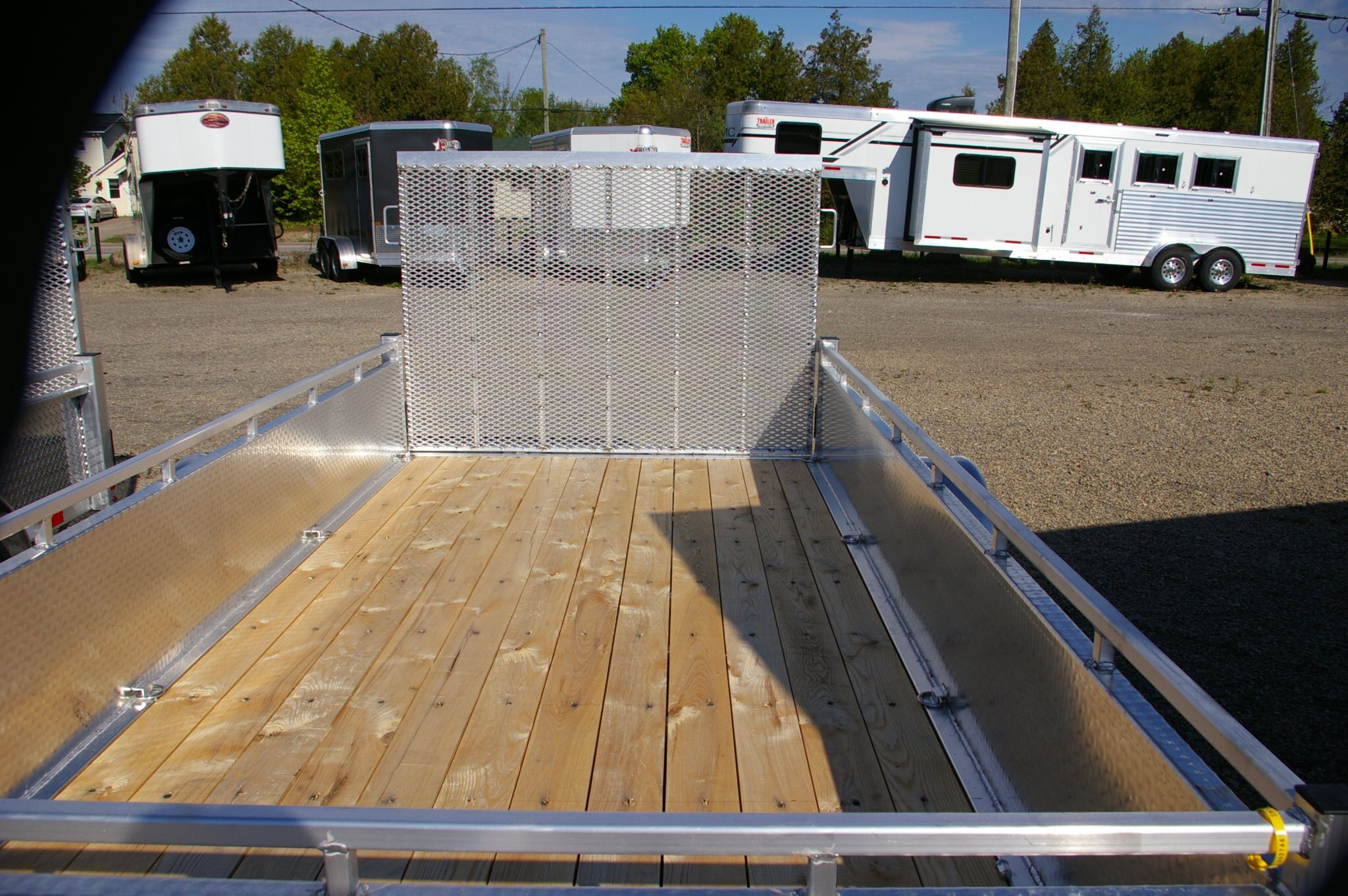 2027 6X12 UTILITY TRAILER, SINGLE AXLE, ALUMINUM, ALUMINUM, SILVER, 2996GVWR 