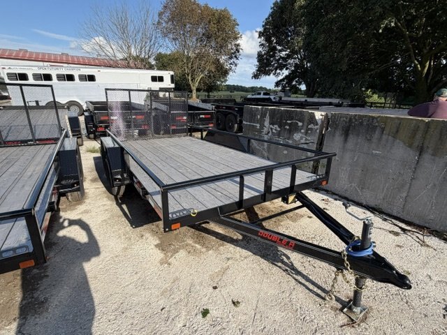 2026 7X14 UTILITY TRAILER, TANDEM AXLE, STEEL, BLACK, 7000GVWR 
