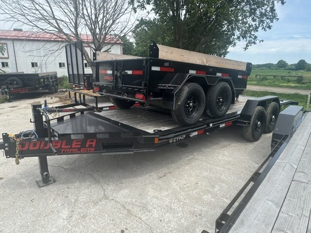 2026 7X20 TILT & LOAD TRAILER, TANDEM AXLE, STEEL, BLACK, 15400GVWR 