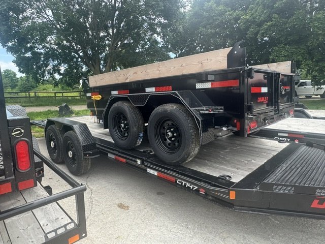 2026 7X20 TILT & LOAD TRAILER, TANDEM AXLE, STEEL, BLACK, 15400GVWR 