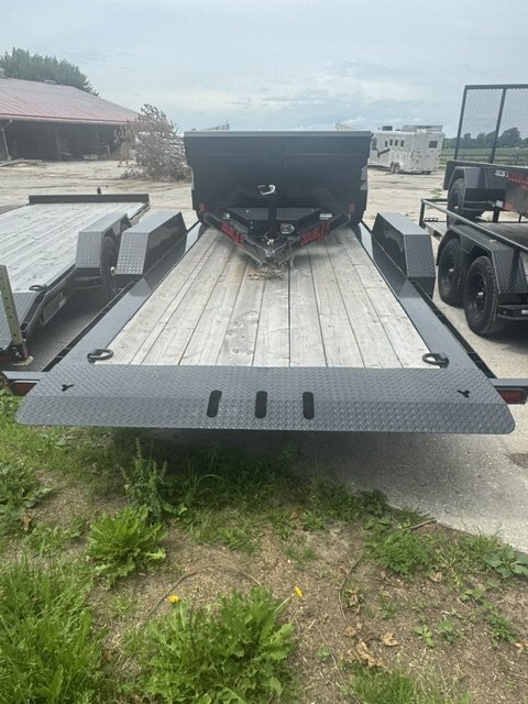 2026 7X20 TILT & LOAD TRAILER, TANDEM AXLE, STEEL, BLACK, 15400GVWR 