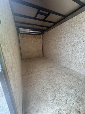 2026 7X16 CARGO TRAILER, TANDEM AXLE, REAR RAMP, REAR RAMP, STEEL, WHITE, 10000GVWR 
