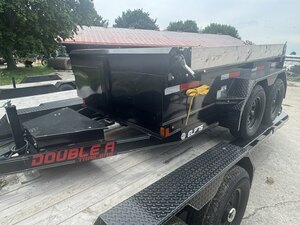 2027 5X10 DUMP TRAILER, TANDEM AXLE, STEEL, BLACK, 7700GVWR 