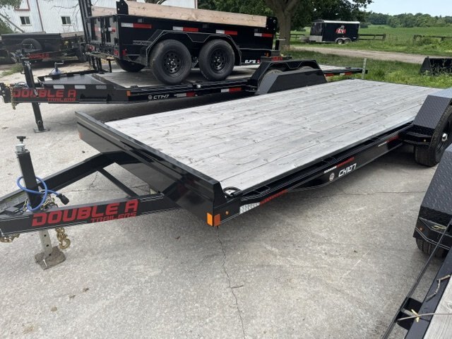 2026 7X20 EQUIPMENT TRAILER, TANDEM AXLE, STEEL, BLACK, 10000GVWR 