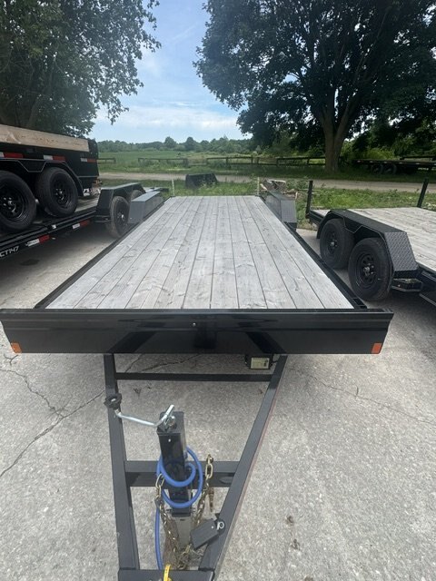 2026 7X20 EQUIPMENT TRAILER, TANDEM AXLE, STEEL, BLACK, 10000GVWR 
