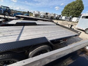 2026 7X16 EQUIPMENT TRAILER, TANDEM AXLE, STEEL, BLACK, 15400GVWR 