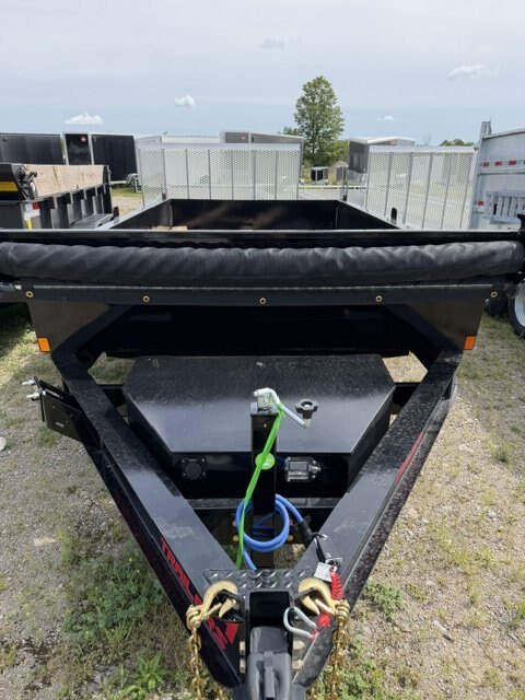 2027 6X12 DUMP TRAILER, TANDEM AXLE, GALVANIZED, GALVANIZED, SILVER, 10141GVWR