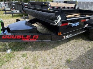 2027 7X14 DUMP TRAILER, TANDEM AXLE, STEEL, BLACK, 15400GVWR 